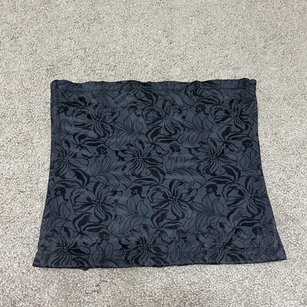 Black flower corset top